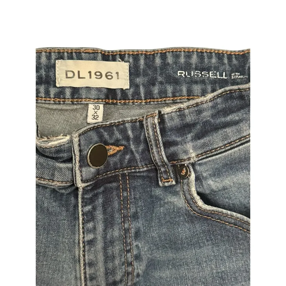 DL1961 Russell Slim Straight Jeans 30x32 (30x31) | Port Wash | Premium Denim